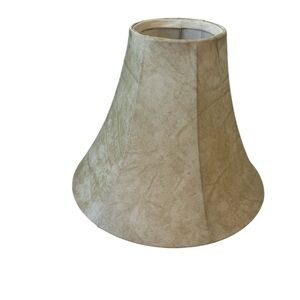 Lamp Shade Mid Century Modern Cone Tan Gold Parchment Desk Lamp 8.5”